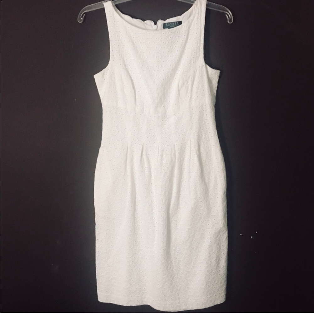 White Eyelet Ralph Lauren Dress